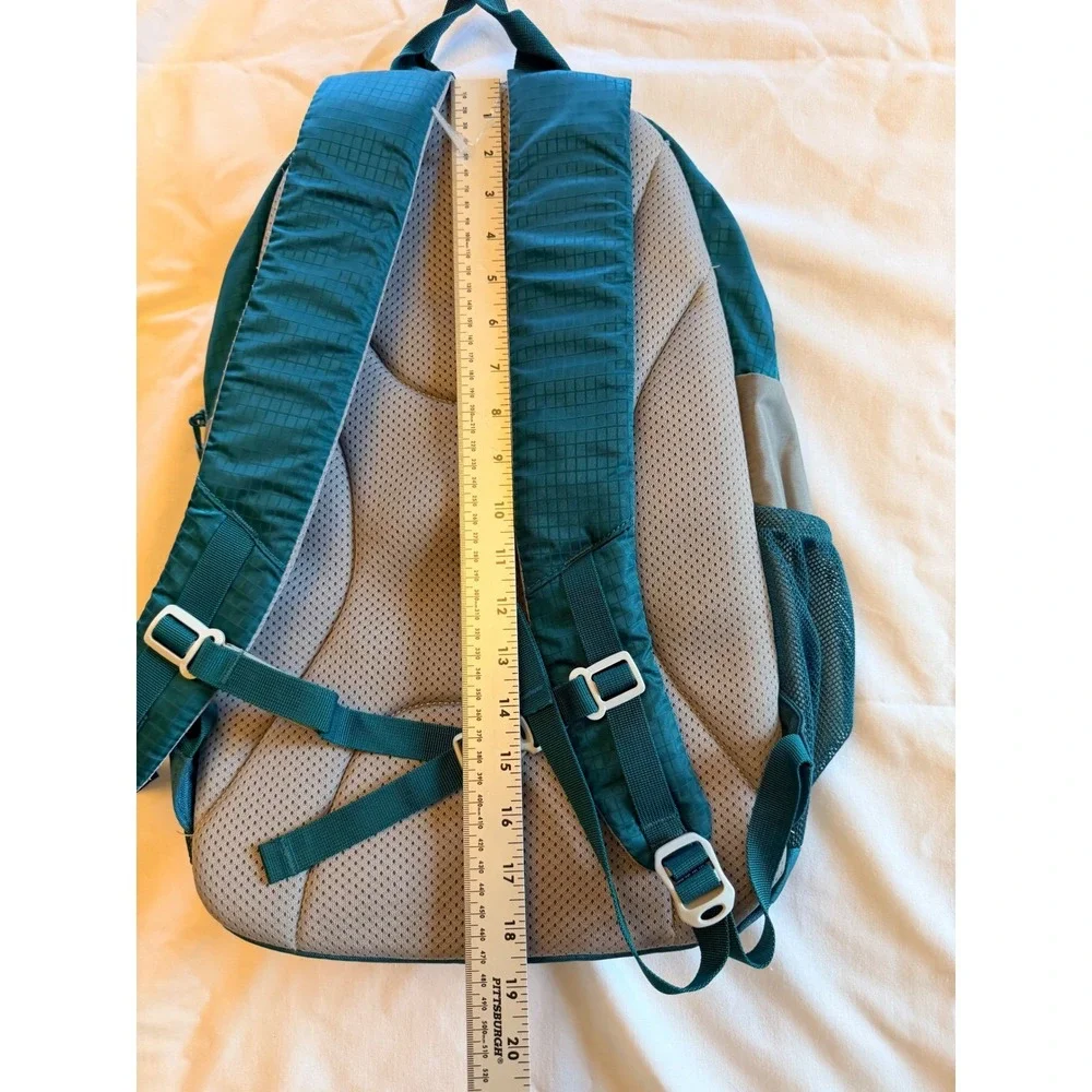 Nevo Rhino Hiking Backpack Teal Grey Ripstop Daypack Outdoor Travel Bag